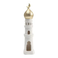 Middle Eastern Castle Moon Tower Resin Statue | Home Decor
