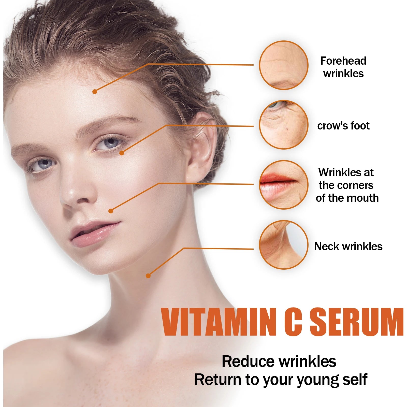 Vitamin C Face Serum Firming Lifting Brightening Skin Even Skin Tone Essence Improve Dullness Deep Moisturizing Facial Skin Care Oasis Select