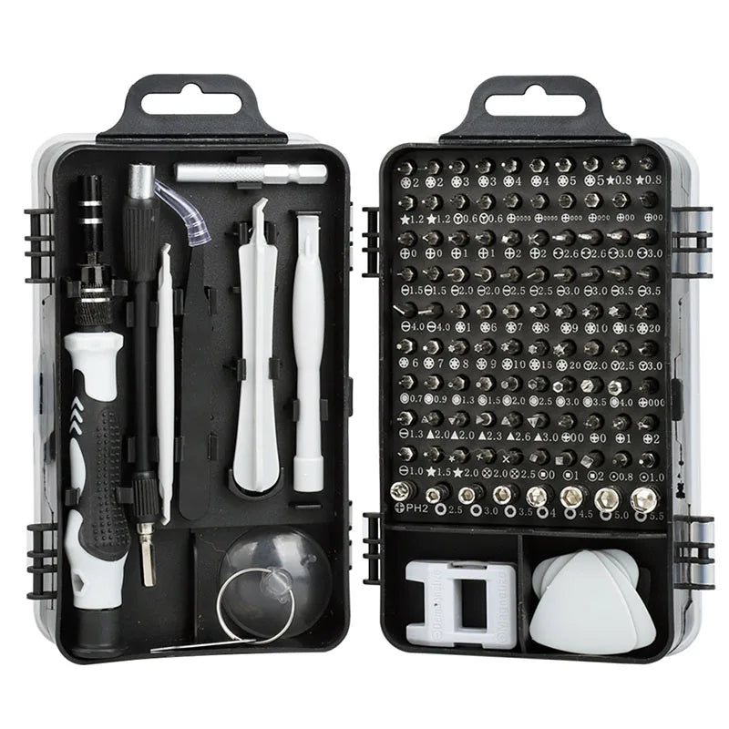 115 in 1Multifunctional Screwdriver Set Computer PC Mobile Phone Equipment Repair Screw Driver Insulation Manual Household Tools Oasis Select 115 in 1