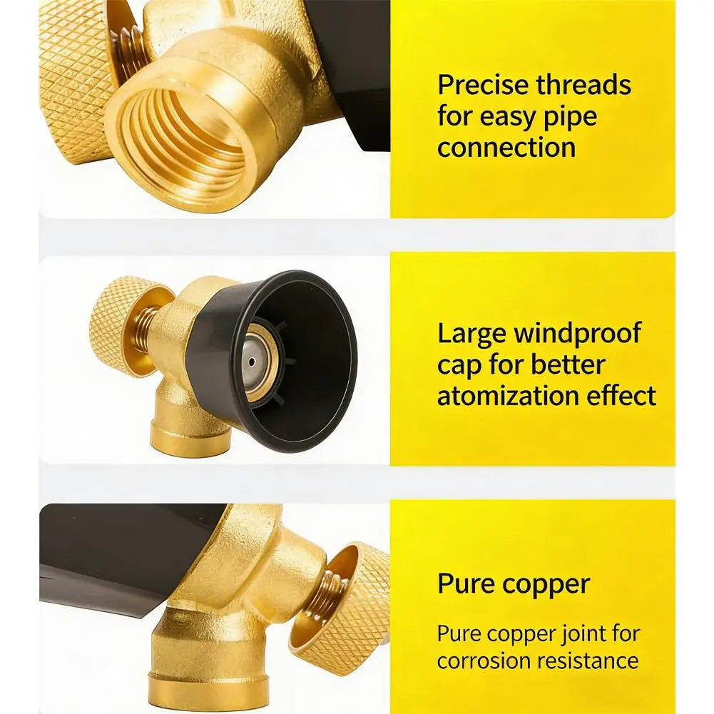 High-Pressure Tornado Vortex Garden Sprayer Nozzle – Adjustable