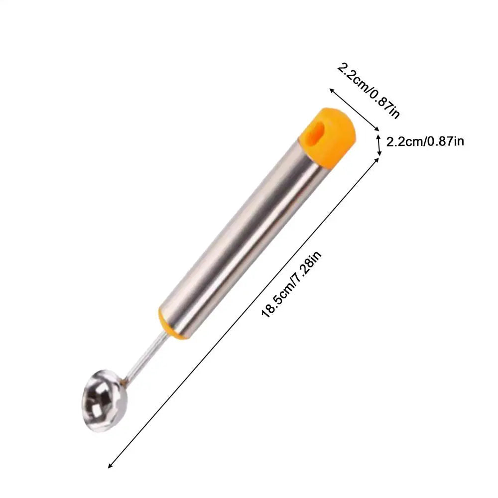 Watermelon Ball Scoop Fruit Spoon Ice Cream Sorbet Stainless Steel Cooking Tool Kitchen Accessories Ice Cream Gadgets tools Oasis Select Orange
