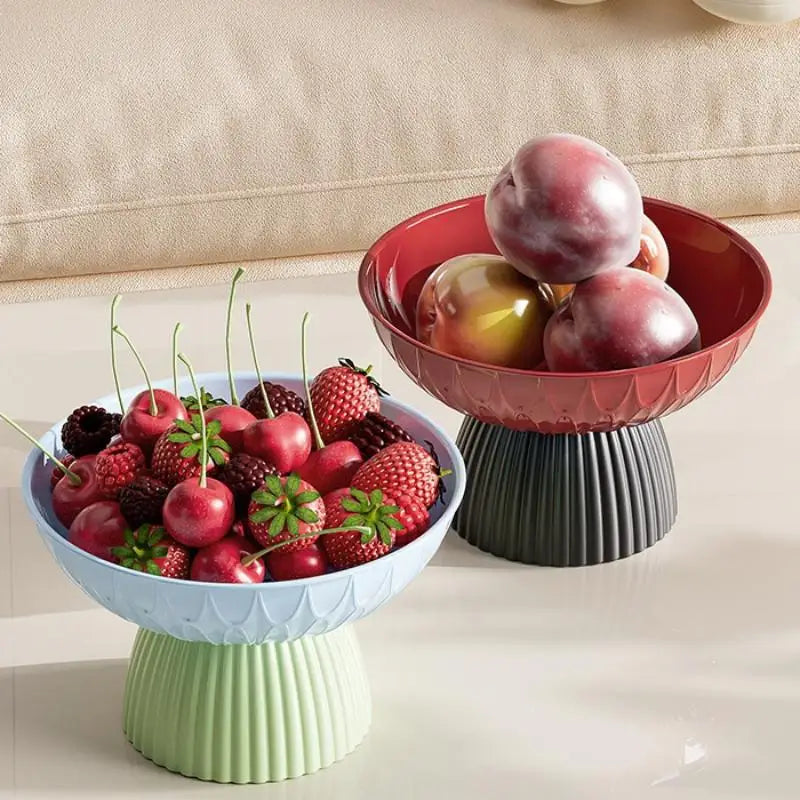 Sophisticated Jumbo Washable Fruit Bowl with Stand - Stylish, Sanitary Tabletop Manager and Decorative Focal Point Oasis Select
