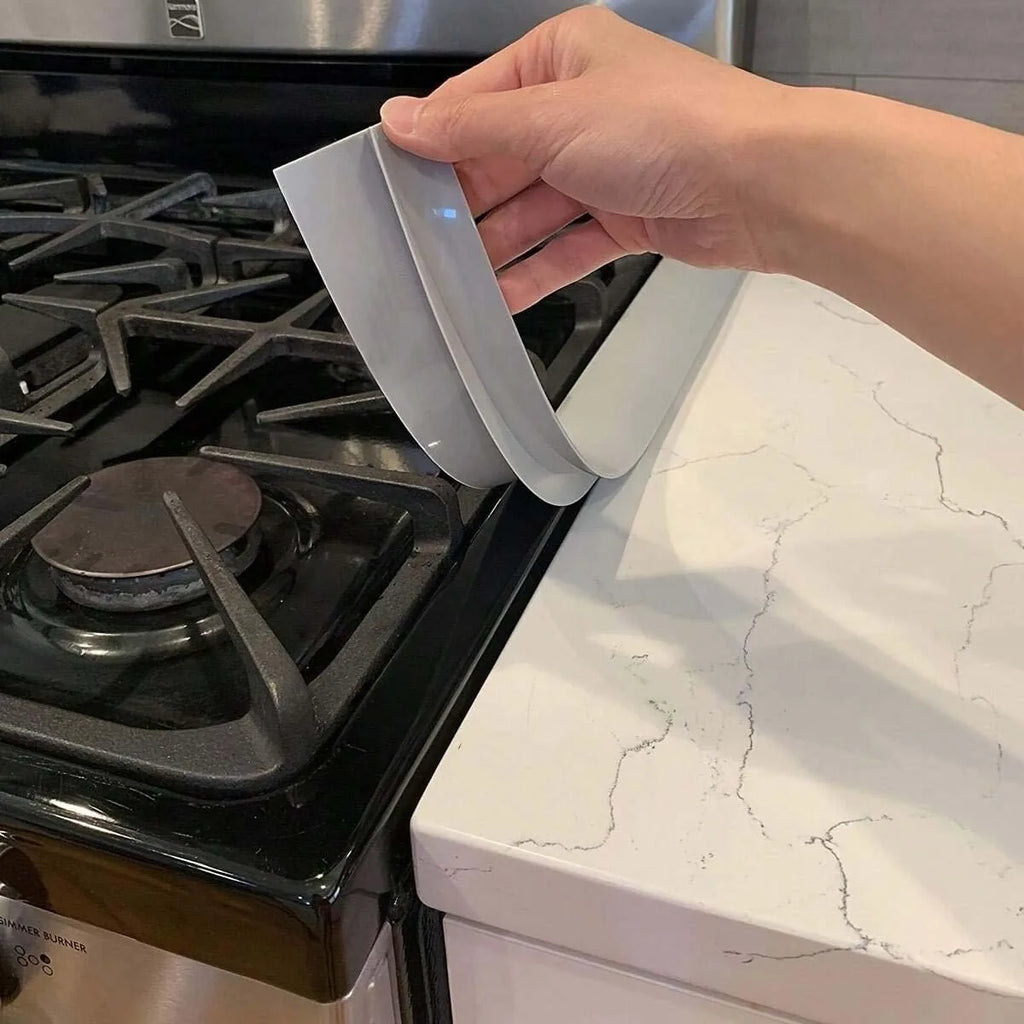 Silicone Gap Strip, Kitchen Gas Stove Sealing Strip, Kitchen Anti-Oil Anti-Stain Strip, Silicone Seal Insert Strip Oasis Select