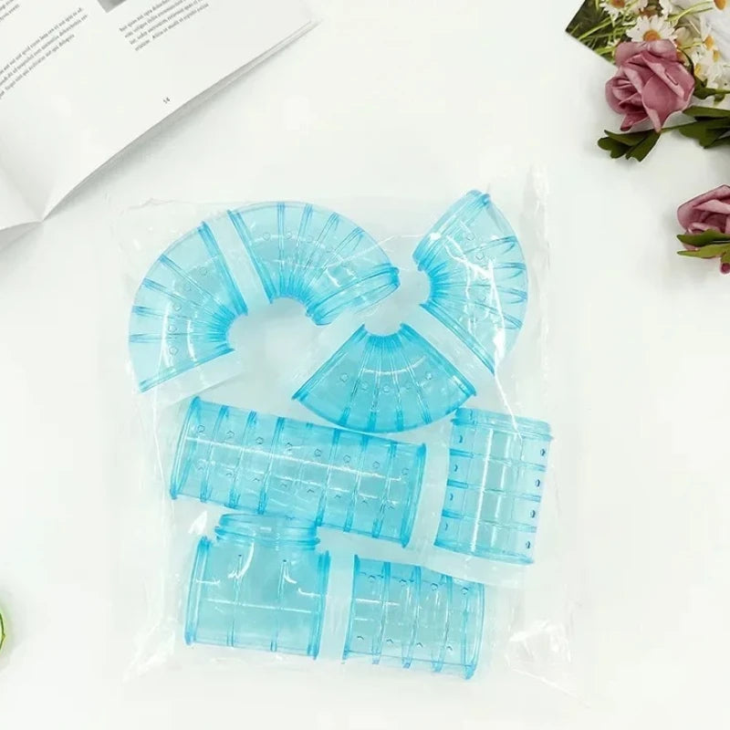 Hamster Maze Play Tube Kit Removable External Pipeline Tunnel DIY Cage Accessories for Small Rodent Activity Oasis Select