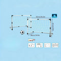 1 set Folding Soccer Goal Door Frame, Portable Indoor/Outdoor Soccer Net,Detachable Training Equipment, PP Material, Soccer Ball Oasis Select 1pc white