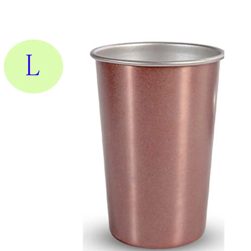 Stainless Steel Cup Stackable Water Cup Picnic Drinkware Traveling Camping Tumbler Outdoor Beer Milk Mug Water Cup Oasis Select Coffee L