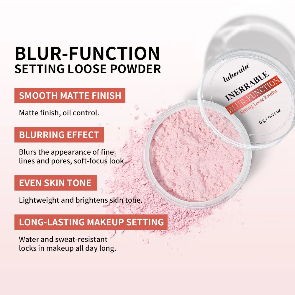 Loose Powder Baked Setting Long Lasting Oil Control Waterproof Blurring Effect Face Powder Smooth Matte Finish Woman Makeup Oasis Select