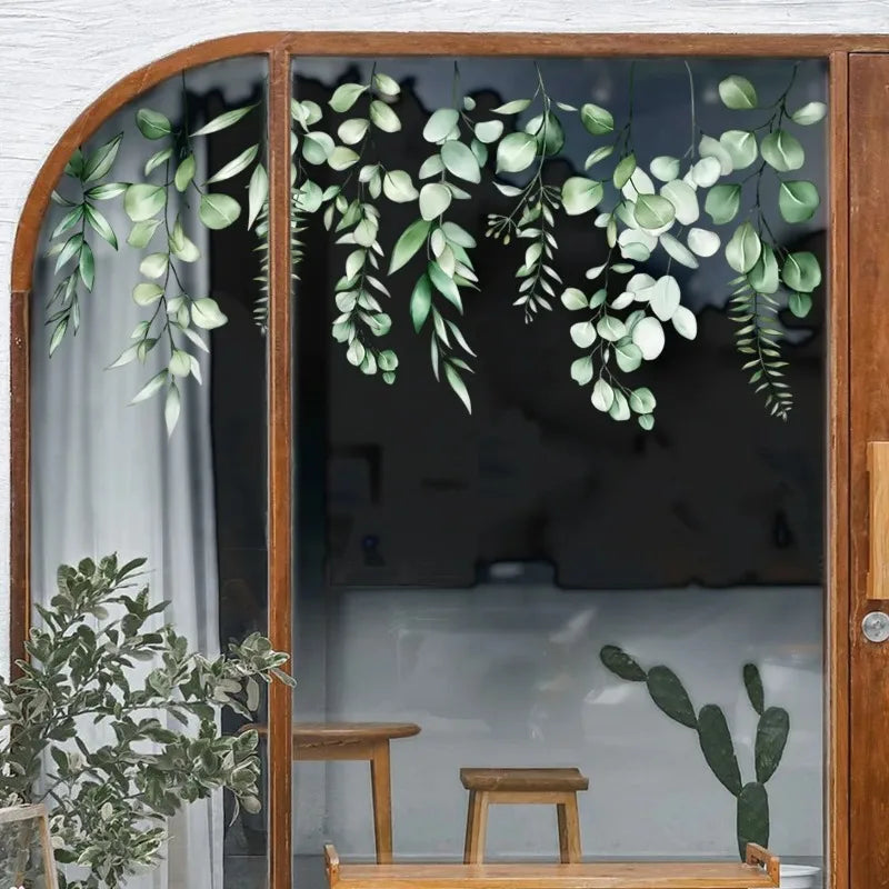 Glass Stickers Plant Flowers Flower Living Room Window Theme Decorative Wall Stickers Window Stickers Oasis Select