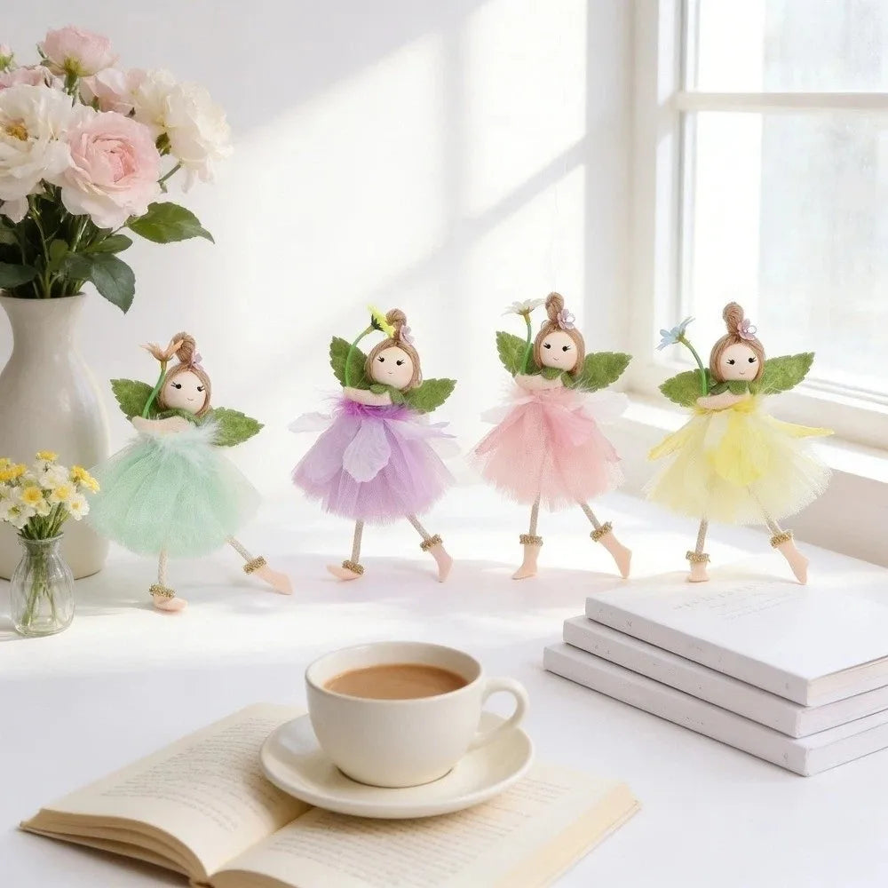 Flower Fairy Ornament Pendant – Handmade Spring Easter Decor