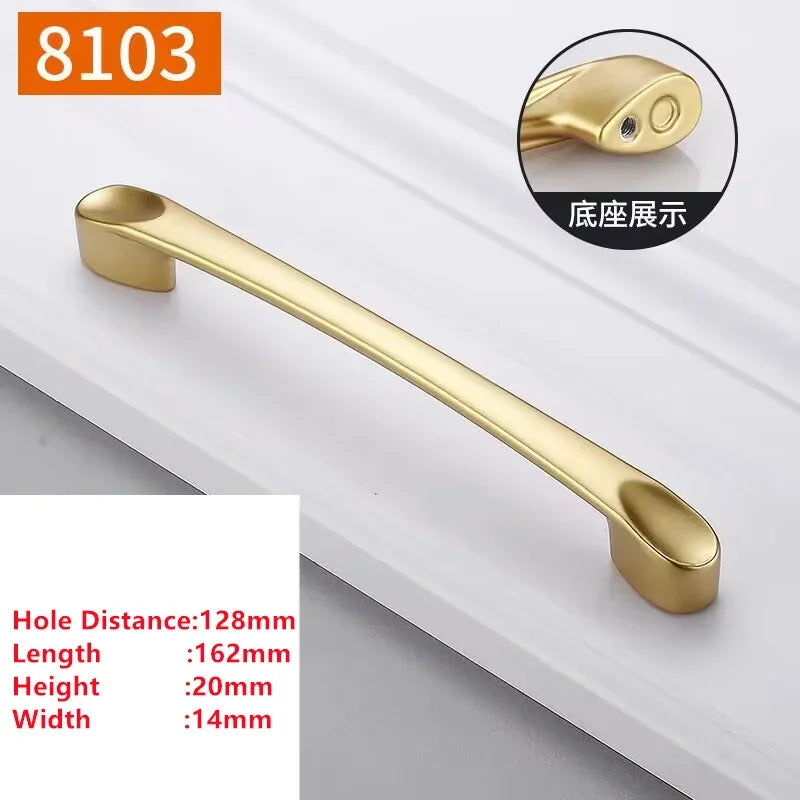 Handles Drawer Cabinet Furniture Kitchen Handles for Cabinet Knob Door Drawer Furniture Kitchen Knob Golden Simplicity Hardware Oasis Select A1-128