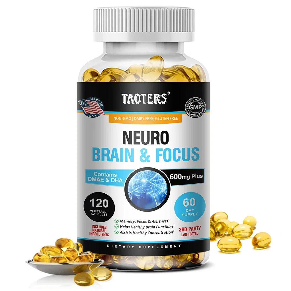 Balincer Brain & Focus Formula | Memory Booster with B Vitamins Brain Health Supplement Oasis Select 120 count-1 bottle