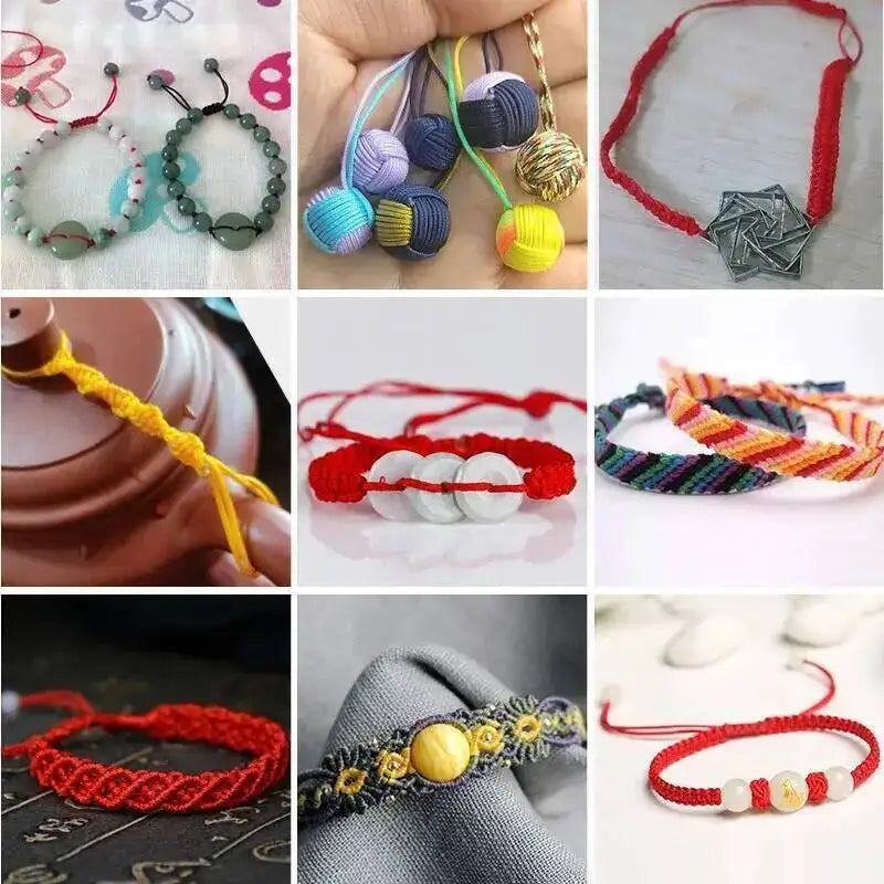 0.8 mm 65m Nylon Cord Thread DIY Tassels Beading String Thread Chinese Knot Macrame Cord Bracelet Braided String Oasis Select