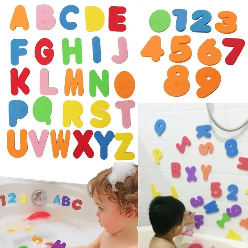 36PCS Numeric Letters Dots Heart Star Children Colored Sticker Paper Toys Album Diary Decoration Accessories Stickers Oasis Select