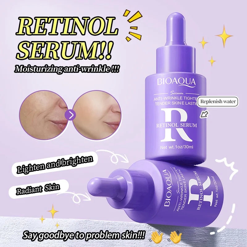 BIOAOUA Retinol Serum Moisturizing Anti-Aging Anti-wrinkles Firming and Brightening Skin Tone 30ml Oasis Select
