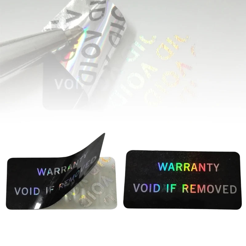100Pcs Warranty Protection Sticker Security Seal Brittle Paper Tamper Proof Warranty Void Label Stickers Adhesive Label Oasis Select