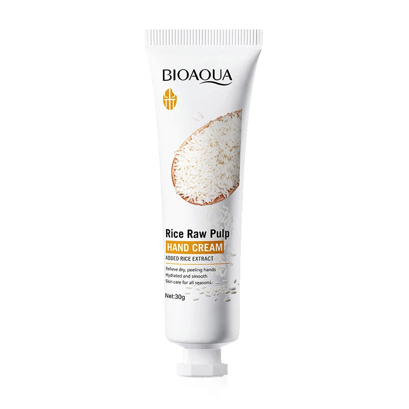 BIOAQUA White Rice Hand Cream – Moisturizing & Brightening Hand Cream Oasis Select 1pcs