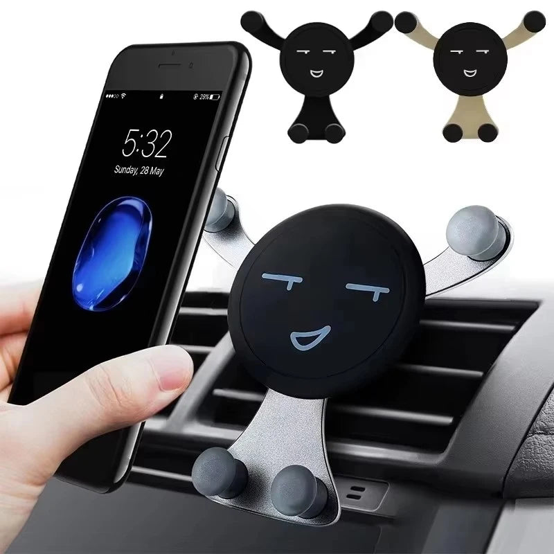 1/2/3/4pcs Black/Silver/Gold Car Installation Vent Fashion Gravity Bracket Universal Mobile For Phone GPS Mobile Phone Holder Oasis Select