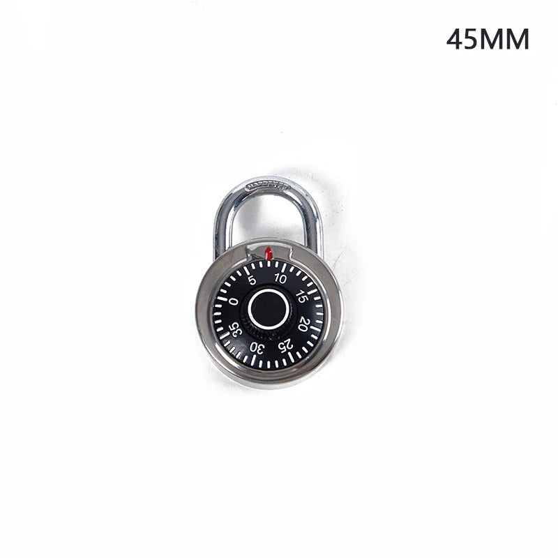 Practical Turntable Password Lock Retro Turntable Metal Mini Keyless Padlock For Safe Deposit Box Drawer Locker Small Padlock Oasis Select A1