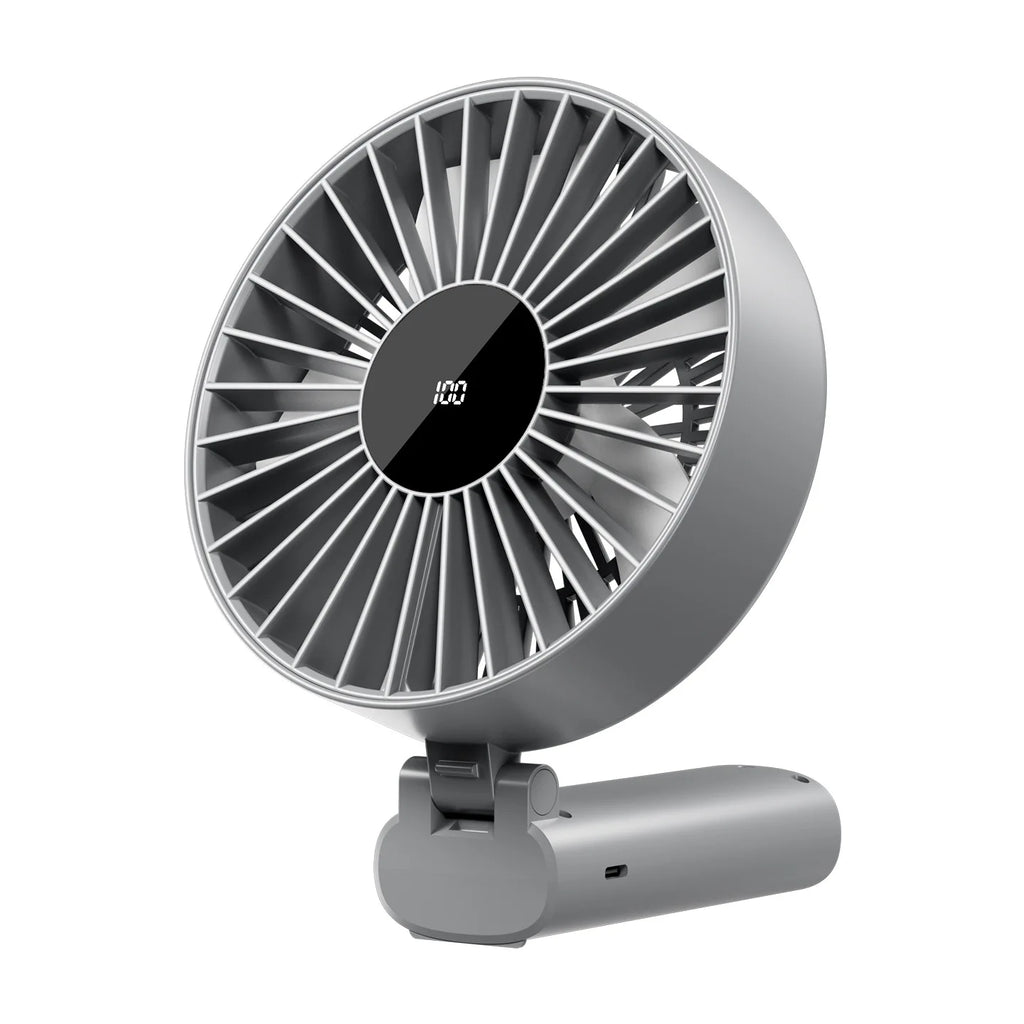 3-in-1 Portable USB Fan – Handheld, Neck & Desktop, 4000mAh
