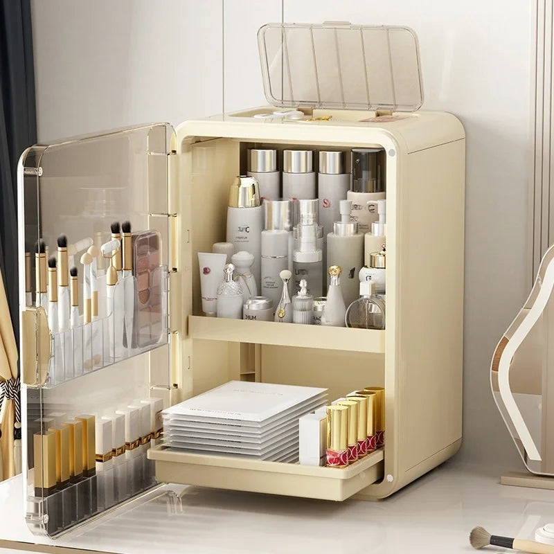 1 pcs Cosmetics storage box, desktop shelf, storage rack, dressing table, large-capacity skin care products storage cabinet Oasis Select