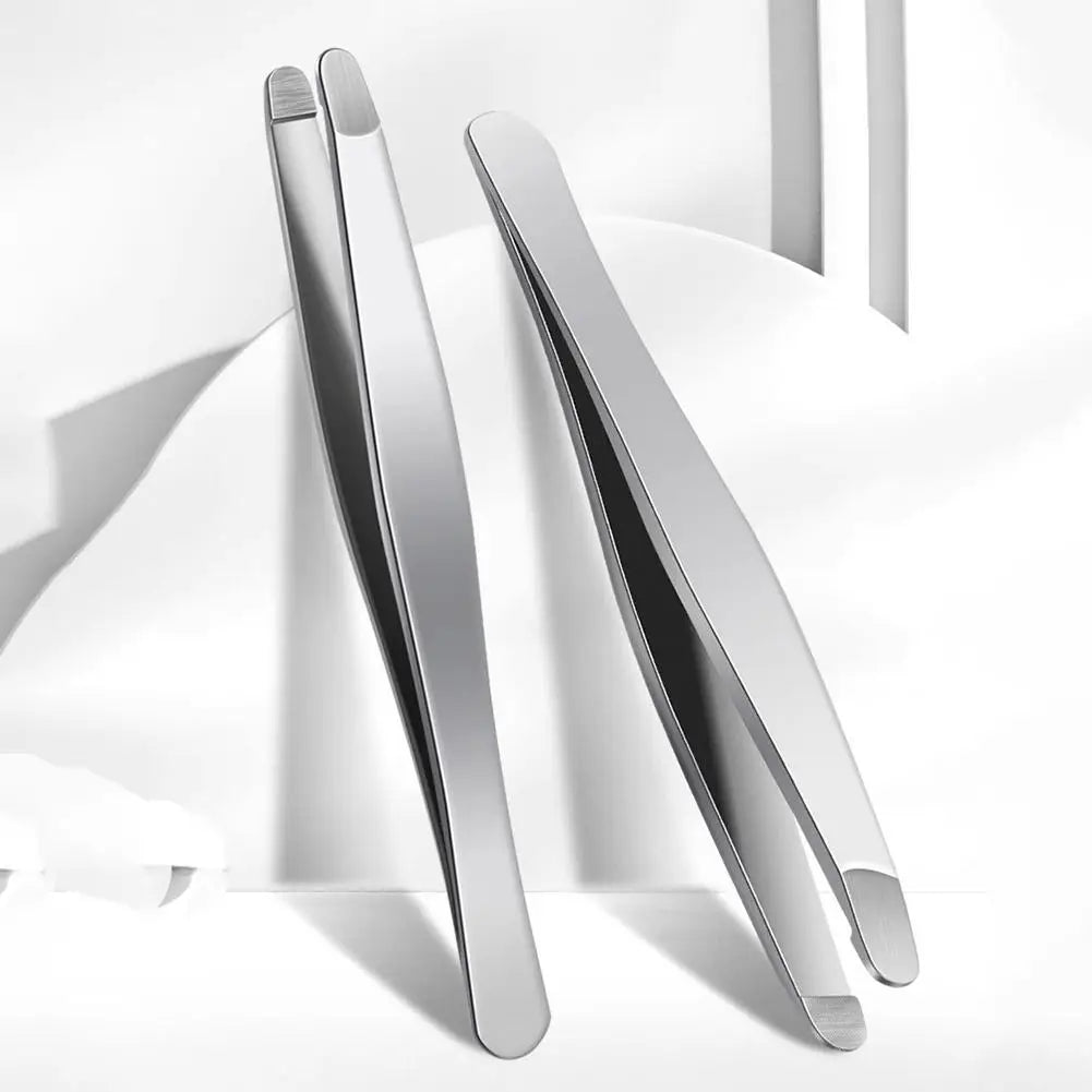 Precision Stainless Steel Tweezers – Eyebrow & Facial Hair Removal