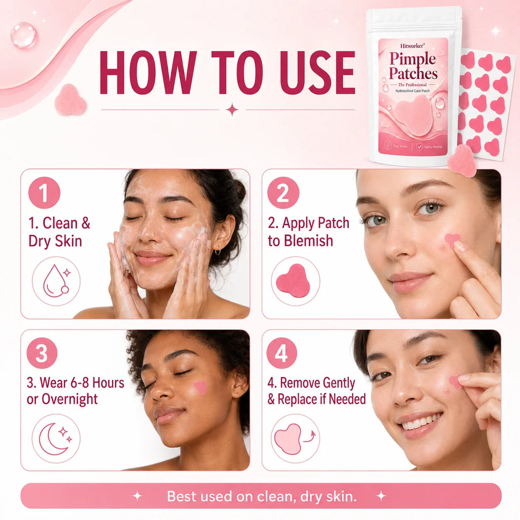 Pink Hydrocolloid Pimple Patches Cute Cloud Shaped Acne Spot Stickers Ultra-Thin Blemish Cover for Daily Skincare Oasis Select