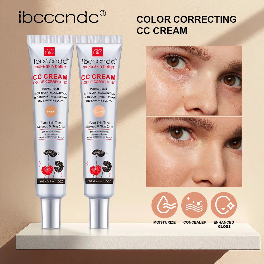 CC Cream Color Correcting Tone-Evening Korean Skincare Makeup Moisturizing Lightweight Natural Luminous Finish Foundation Base Oasis Select