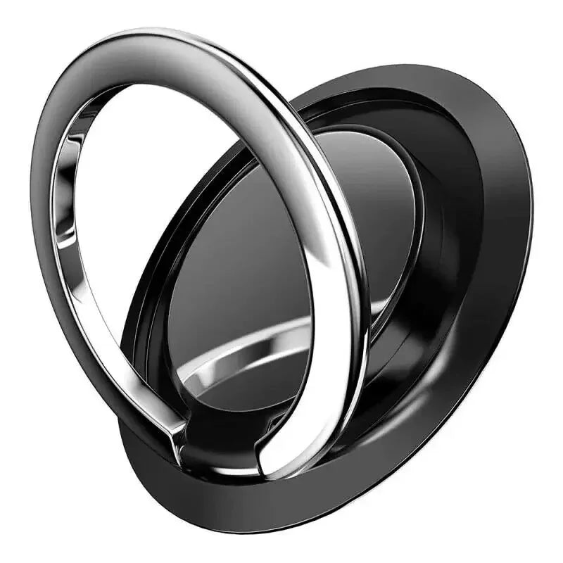 1/2pcs 360 ° Rotatable Ring Phone Holder, General Motors Magnetic Holder, Phone Back Sticker Pad Holder, Holder Oasis Select Black