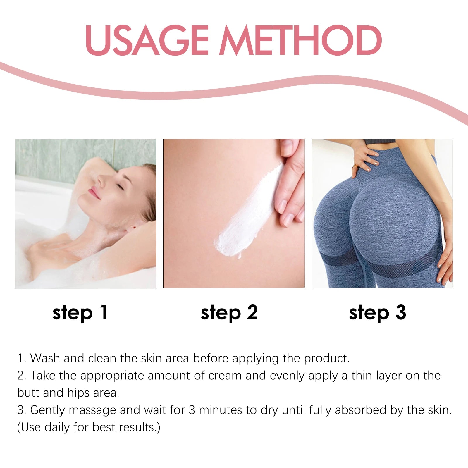 Butt Enhancement Cream Buttock Growth Enlargement Shaping Sexy Big Ass Prevent Fuller Sagging Nourishing Lift Hip Plump up Crea Oasis Select