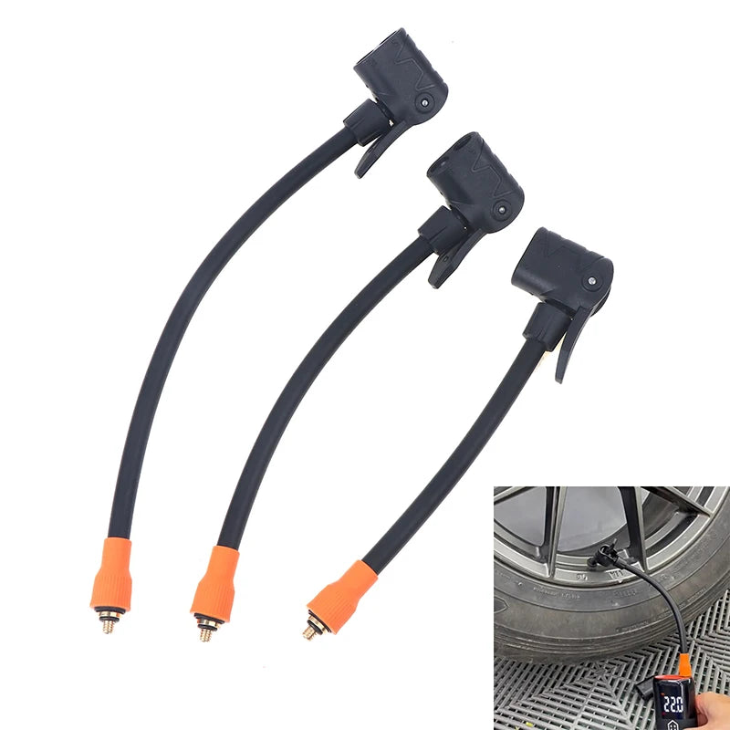 M6 Thread Locking Air Chuck With Air Tube, Standard Tire Valve Fine Thread, Suitable For M6 Thread Integrated Air Pump Oasis Select