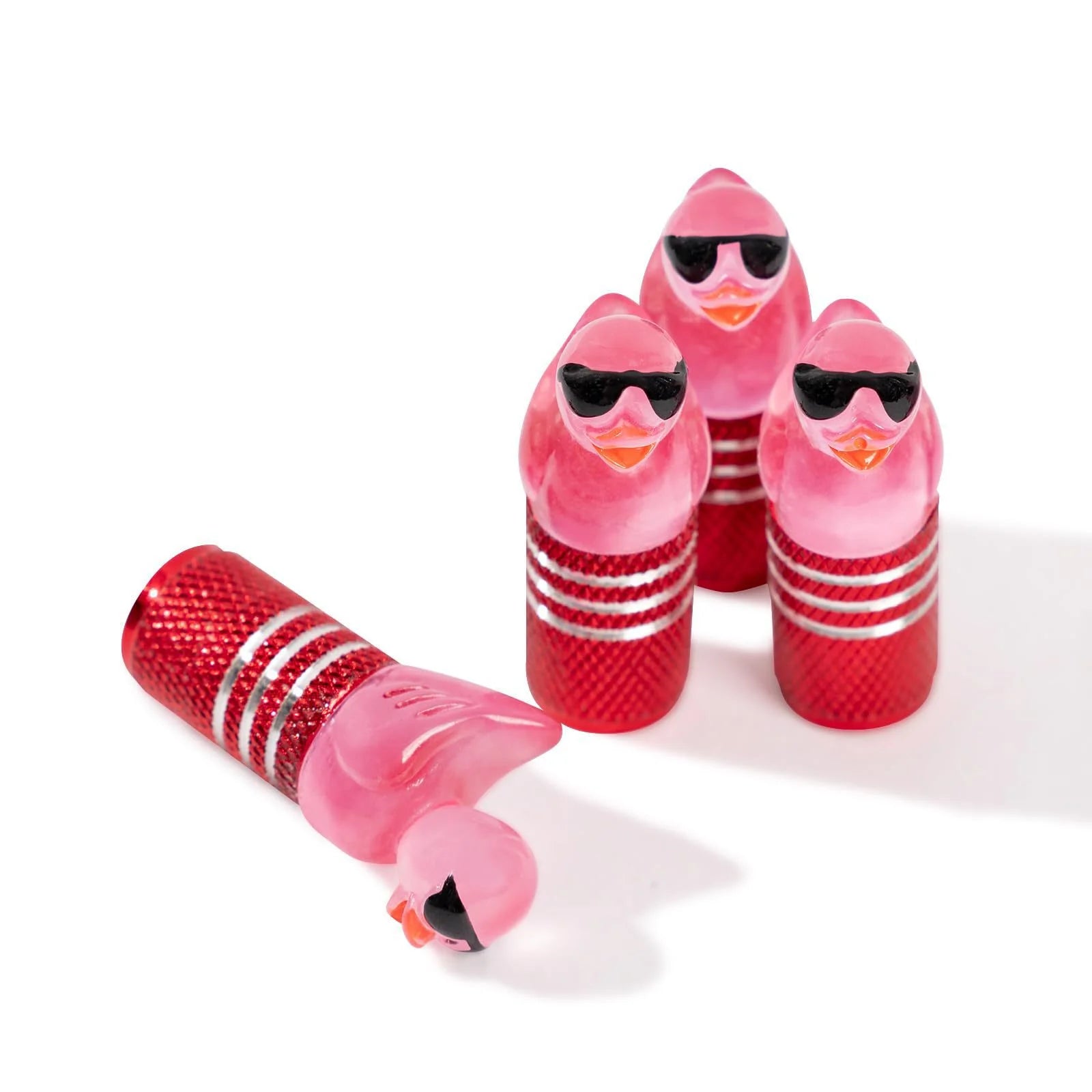 Car Tire Valve Stem Cap, Sedan Dust Cap, Glow-in-the-Dark 3D Automotive Valve Stem Cap Oasis Select 4pcs