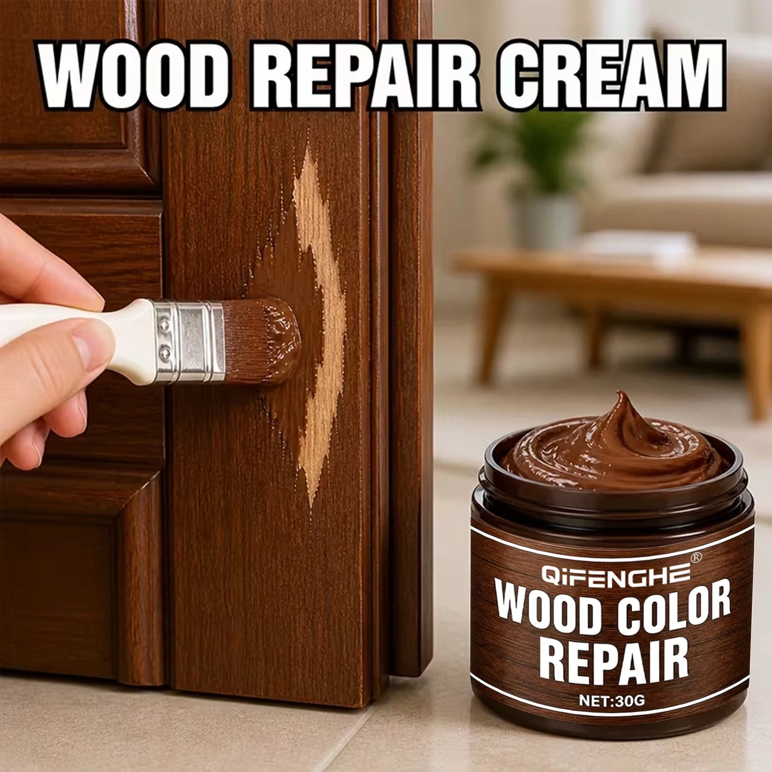 Wood Color Repair Paste – 30g Furniture Scratch Repair Cream