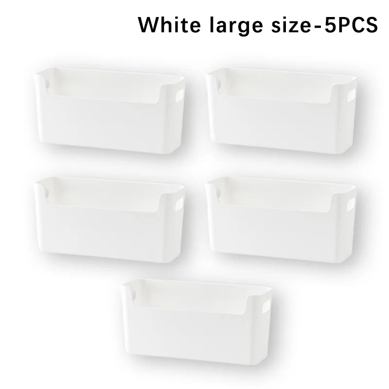 5-Pack No-Drill Cabinet Door Storage Baskets | Wall Organiser