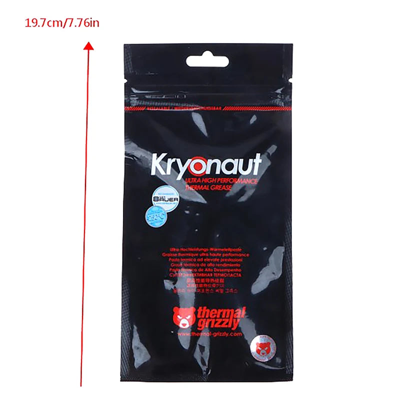 1g Thermal Grizzly Kryonaut Extreme KE Thermal Paste for CPU/GPU Cooler Large Capacity Compound Cooling Silicone Grease Oasis Select onesize