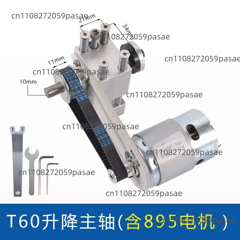 T60 Lift Table Saw Spindle Micro Lift Table Saw Bearing Seat Diy Cutting Saw Depth Adjustment Kit Suitable For Dc775/895 Oasis Select with 895 motor