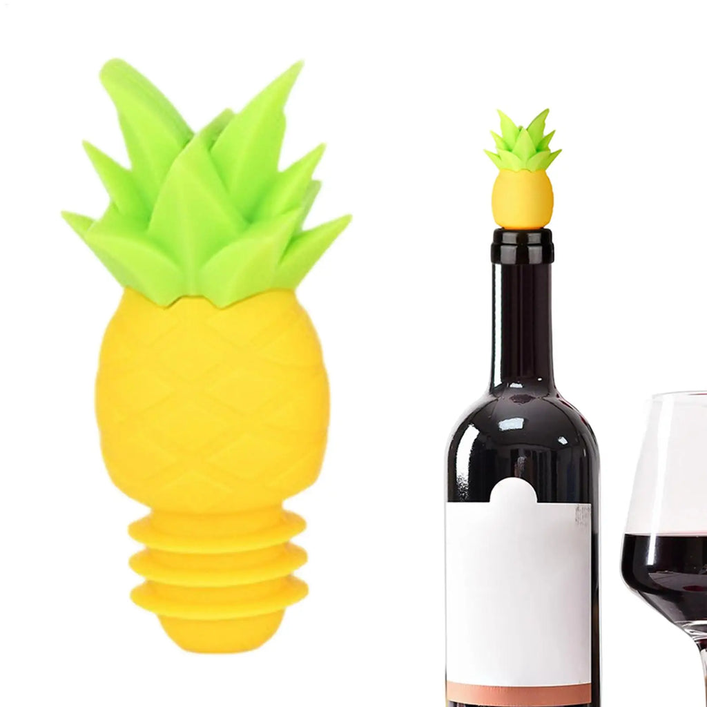 Wine Stopper Reusable Pineapple Shape Beverage Preservation Wine Stopper Funny Bottle Topper for Brandy Champagne Vodka Beer Oasis Select