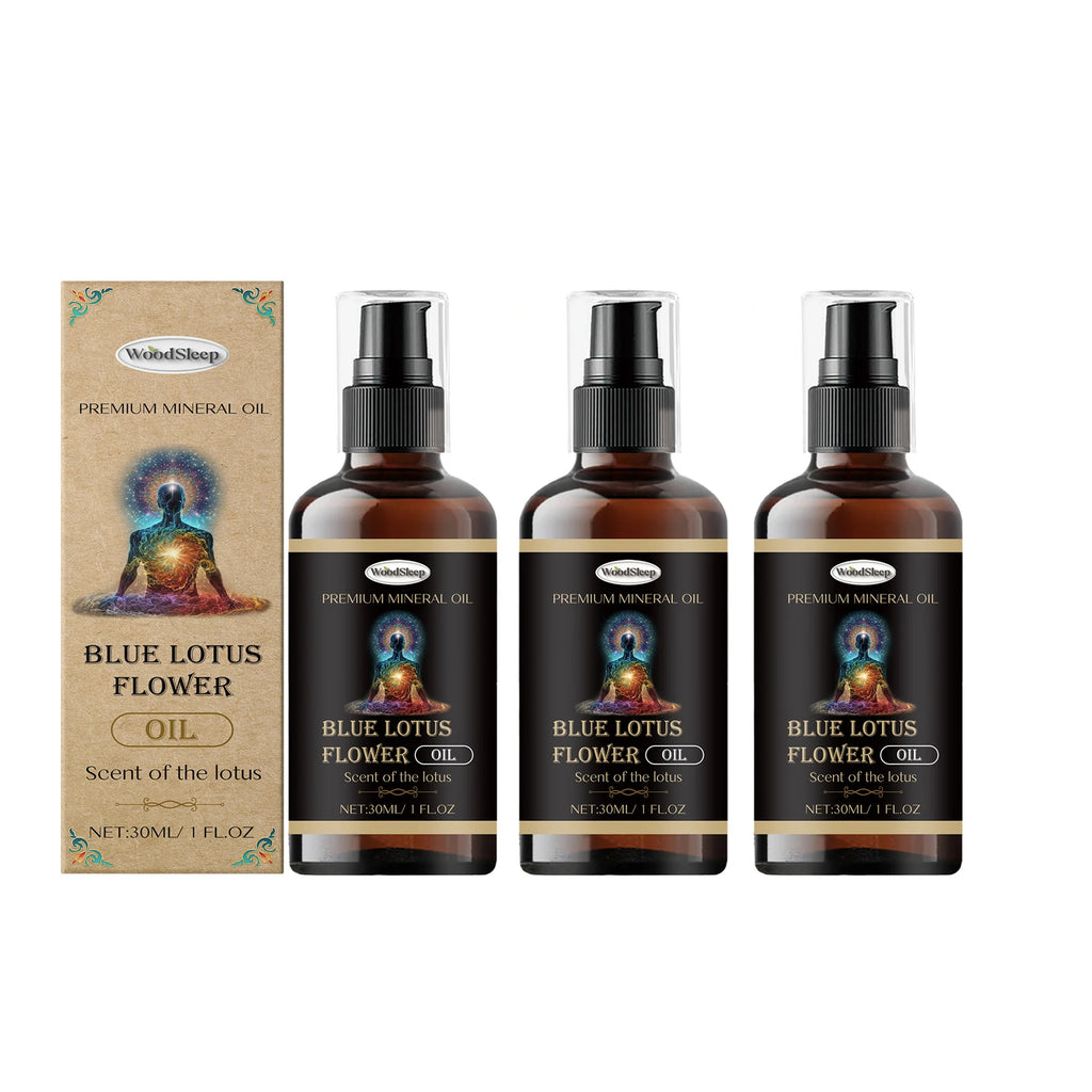 WOODSLEEP Blue Lotus Nourishing Oil – Hair, Skin & Nails 30ml Nourishing Body Oil Oasis Select 3pcsX30ml