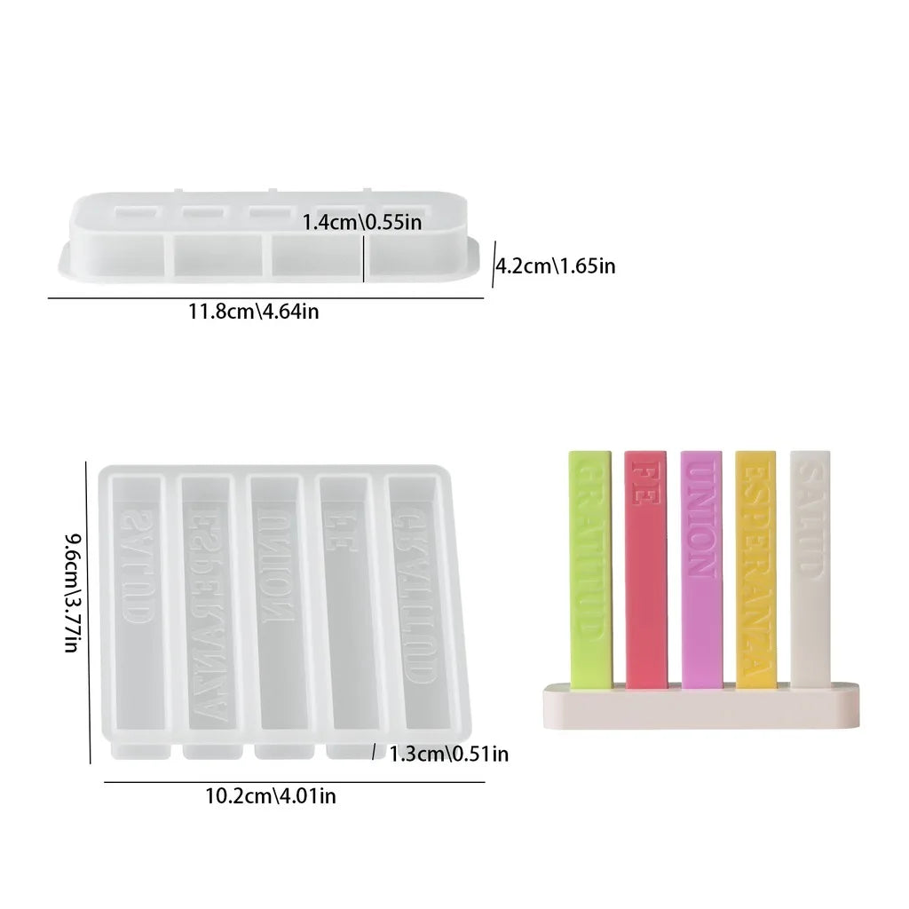 Spanish Blessing Mold Versatile Silicone Mold Candle Mold Handmade For Handmade Art Courses Home Blessing Gifting Oasis Select 2PCS B