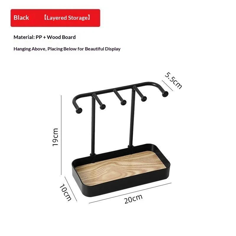 Desktop Jewelry Organizer Stand for Necklaces & Earrings