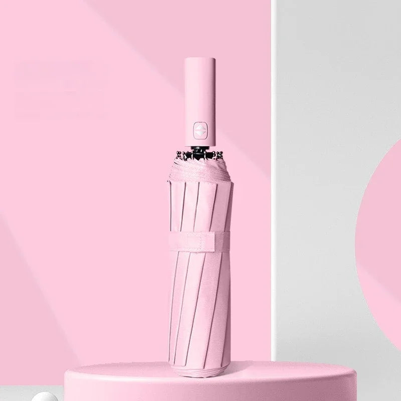 Morandi Fully Automatic Umbrella Black Glue Sunscreen Sun Umbrella Plus Sun Umbrella Wholesale Oasis Select Pink 24K iron