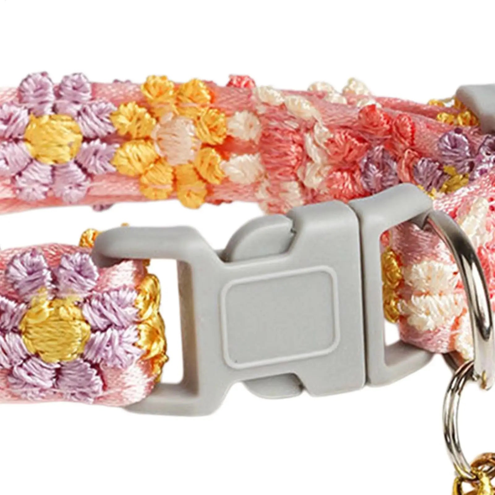 Pet Collar With Bell Colorful Dog Puppy Kitten Collar Adjustable Safety Bell Ring Necklace Cat Collar Anti-lost Pet supplies Oasis Select