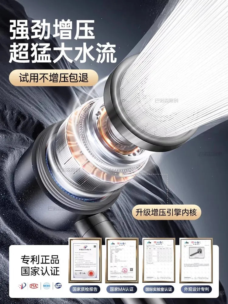 New Diamond Panel Stainless Steel Bathroom Shower Head High Pressure Water Saving Sprayer Nozzle Supercharged Rainfall Shower Oasis Select