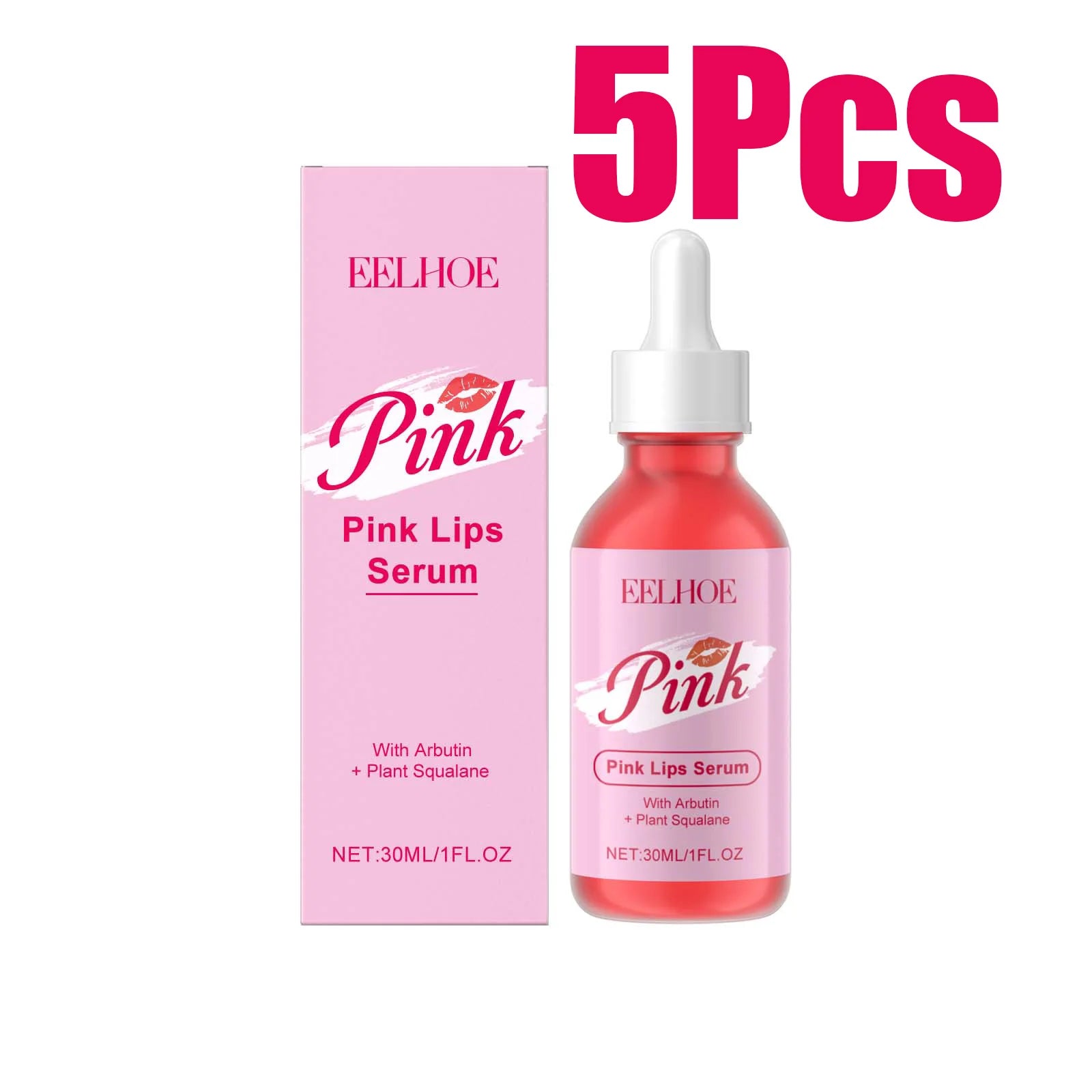 Eelhoe Pink Lip Serum – Plumping, Brightening & Moisturizing Lip Brightening Serum Oasis Select 150ml Boxed