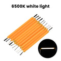 2200K/2700K/6500K DC 2.7-3.1V LED Ceramic Filament 38mm Hard Filament Retro Bulb Parts for Bulb Repair DIY Lighting Low Power Oasis Select 6500K