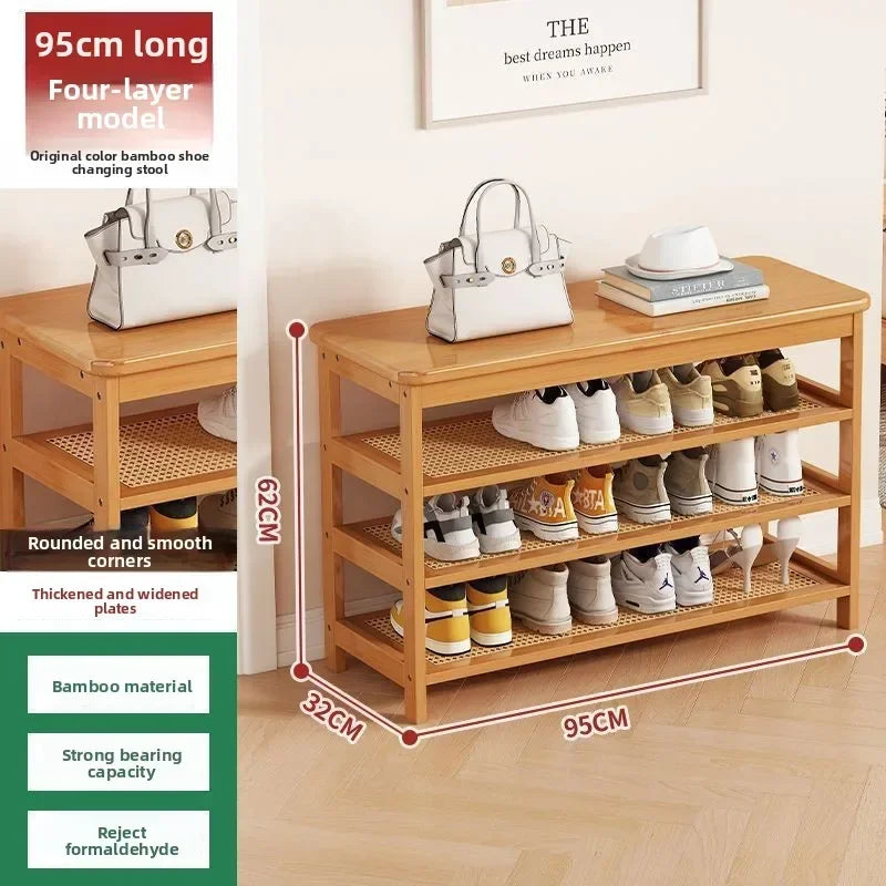Multi-functional Household shoe cabinet, shoe rack, dustproof shoe change stool, entrance stool integrated space-saving storage Oasis Select Primary color H