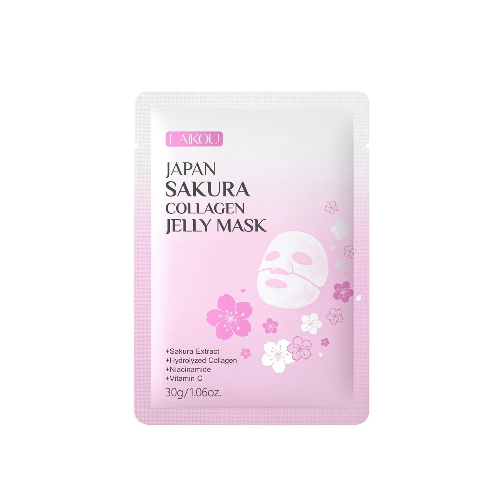 LAIKOU Sakura Collagen Jelly Facial Mask 30g – Hydrating Gel