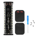 8 Slots 21700 Battery Case DIY Kit Mecha Transparent Quick Charge Flash Charger Battery Case Kit Power Bank Box Type C Oasis Select Black