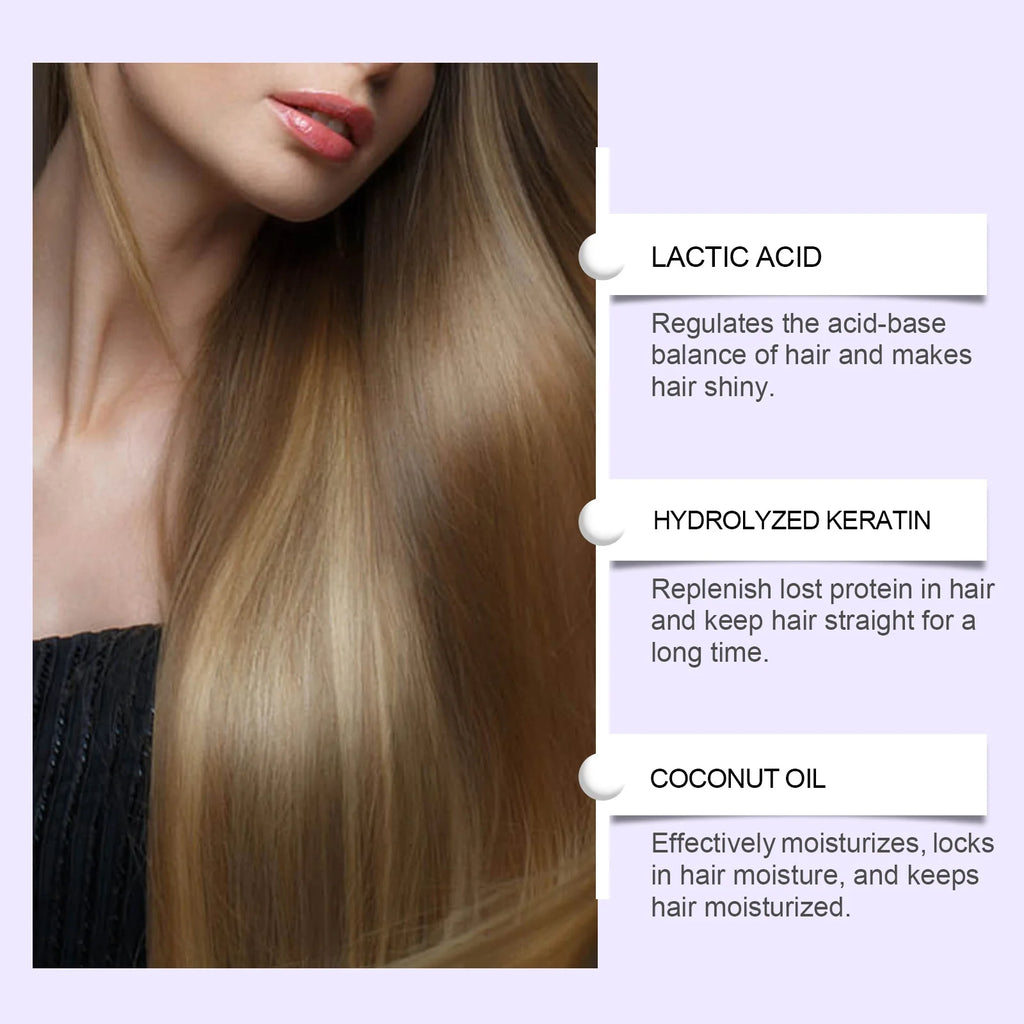 PH-Balancing Hair Protein Straightening Cream Strengthens Hair Structure Reduces Heat Damage Risk Protein Smoothing Cream Oasis Select