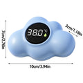 Baby bath thermometer Tub Temperature Monitor LED display Hot Cold Water Resistant Temperature Warning Monitor Sensor Oasis Select Blue