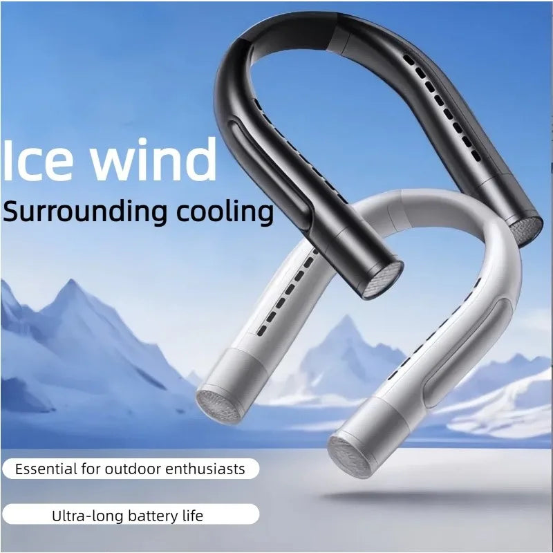 URGGU Bladeless Neck Fan 4000mAh USB Rechargeable Wearable